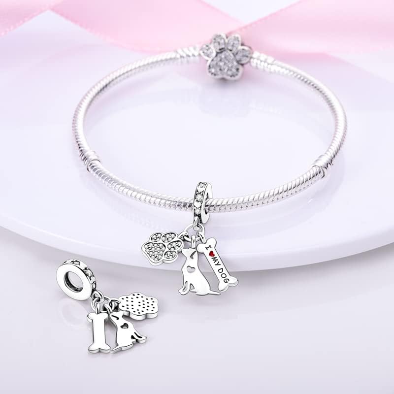 CYCUFF Store 925 Sterling Silver Charms Suitable for Charm Necklaces, Bracelet Pendants Beads Jewellery Gift for Women Family Friends - Image 1